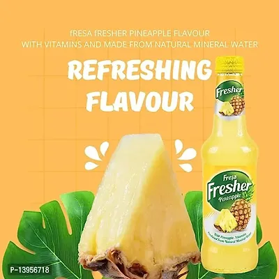 Fresa Fresher Sparkling Mineral Water Flavoured Tonic Water, 250ml - Pineapple Flavour (Pack of 6, 6 X 250ml)-thumb4
