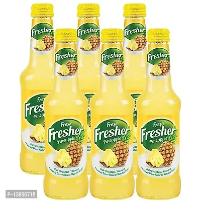 Fresa Fresher Sparkling Mineral Water Flavoured Tonic Water, 250ml - Pineapple Flavour (Pack of 6, 6 X 250ml)-thumb5