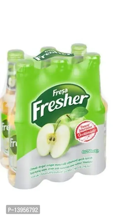 Fresa Fresher Sparkling Apple Juice (Pack of 3 Bottles, 250ml Each)-thumb3