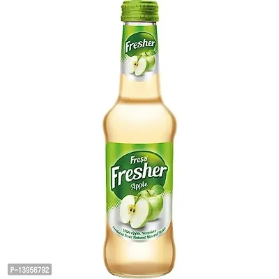 Fresa Fresher Sparkling Apple Juice (Pack of 3 Bottles, 250ml Each)-thumb2