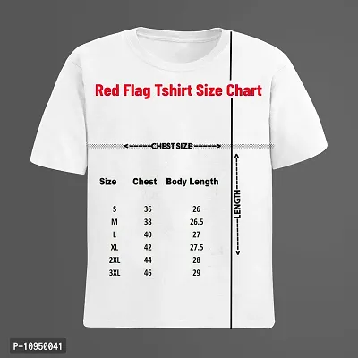 Red Flag Men's Regular Fit Printed T-Shirt-thumb3