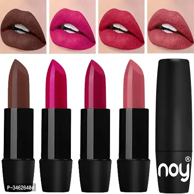 NOY Beautiful Long Lasting Matte Lipsticks- 4 Pieces-thumb0