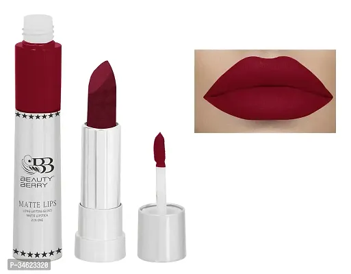 Beauty Berry Matte Lips 2 In 1 Long Lasting Gloss Matte Lipstick-thumb0