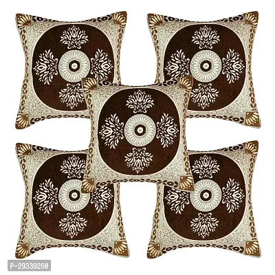 Chenille 5 Piece Cushion Cover Set for Sofa Living Room Plus Pillow case for Home  Office Size 40 x 40 cm