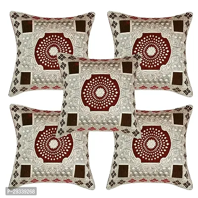 Chenille 5 Piece Cushion Cover Set for Sofa Living Room Plus Pillow case for Home  Office Size 40 x 40 cm-thumb0