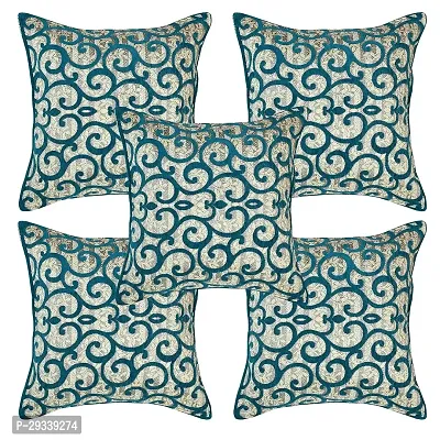 Chenille 5 Piece Cushion Cover Set for Sofa Living Room Plus Pillow case for Home  Office Size 40 x 40 cm