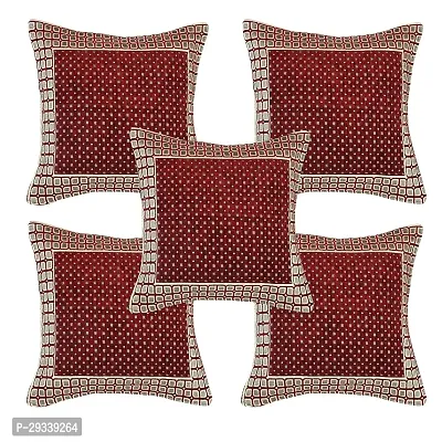 Chenille 5 Piece Cushion Cover Set for Sofa Living Room Plus Pillow case for Home  Office Size 40 x 40 cm