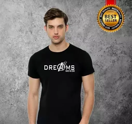 Tee Town Dreams Cotton Round Neck Tshirt for Mens