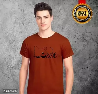 New Stylish Cotton Printed Round Neck Tshirt for Men