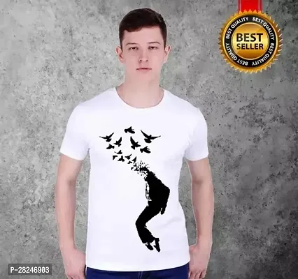 New Stylish Cotton Printed Round Neck Tshirt for Men