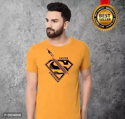 New Stylish Cotton Printed Round Neck Tshirt for Men-thumb0