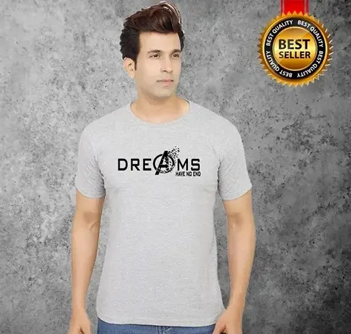 Tee Town Dreams Cotton Round Neck Tshirt for Mens