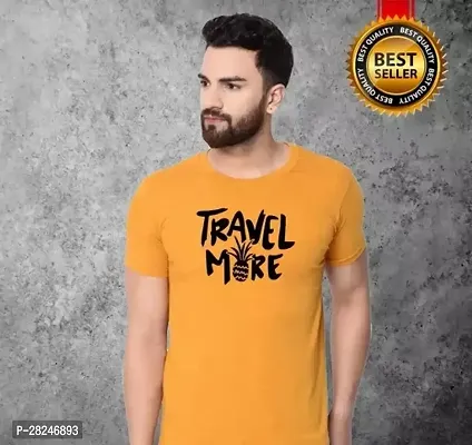 New Stylish Cotton Printed Round Neck Tshirt for Men