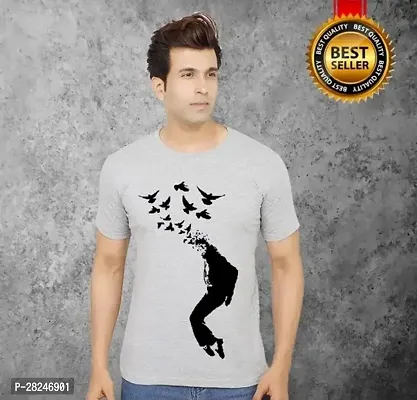 New Stylish Cotton Printed Round Neck Tshirt for Men