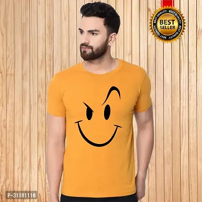 Trendy Cotton Printed Round Neck T Shirt For Men