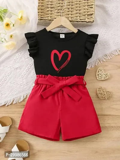 Heart shape Kid Clothing set for girls-thumb3