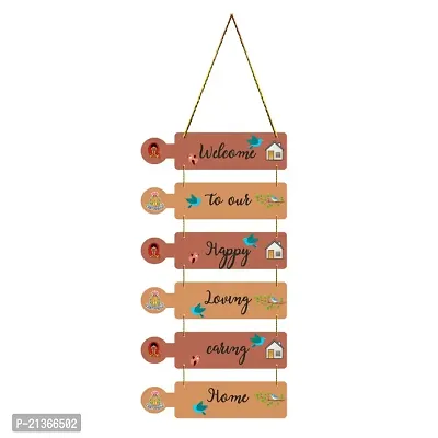 Welcome Stylish Decorative Wooden Wall Hanging for Living Room Decor | Bedroom | Home Decor | Gifts | Kids Room | Home Decoration | Door Hanging (WH2603)