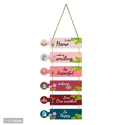HOME Stylish Decorative Wooden Wall Hanging for Living Room Decor | Bedroom | Home Decor | Gifts | Kids Room | Home Decoration (WH2606)-thumb0
