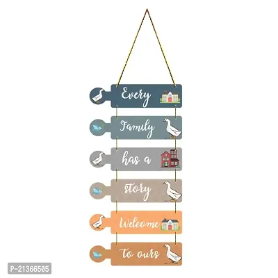 Family Stylish Decorative Wooden Wall Hanging for Living Room Decor | Bedroom | Home Decor | Gifts | Kids Room | Home Decoration (WH2604)