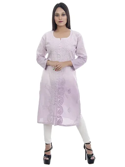 Stylish Cotton Printed A-Line Kurti