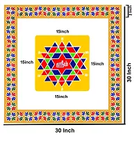 ABS HERBALS : Rangoli Sticker, kolam Sticker for: Wall, Tile, Floor, Wood, Steel Sticker [30 x 30 INCH] [Color] [Modal :CB1P4]-thumb2