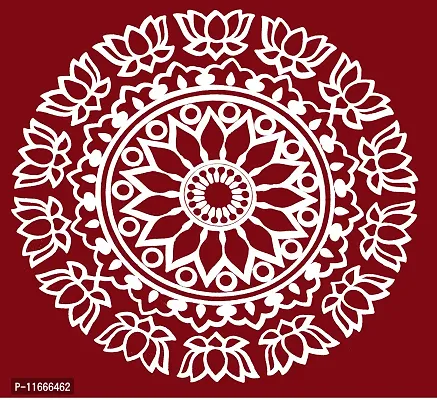 Rangoli kolam Vinyl Stencils 5pis-thumb5