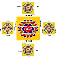 ABS HERBALS : Rangoli Sticker, kolam Sticker for: Wall, Tile, Floor, Wood, Steel Sticker [30 x30 INCH] [Color] [Modal :CB1S4]-thumb2