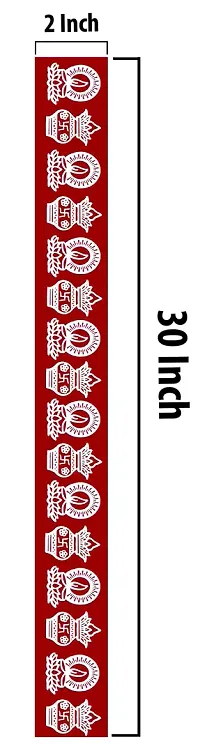 ABS HERBALS : Rangoli Sticker, kolam Sticker for: Wall, Tile, Floor, Wood, Steel Sticker [29x29 INCH] [MEROON] [Modal :MB1S8]-thumb4