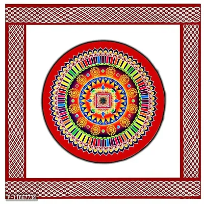 ABS HERBALS : Rangoli Sticker, kolam Sticker for: Wall, Tile, Floor, Wood, Steel Sticker [30x30inch] [Multicolor] [Modal : RB1MP4]