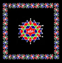 ABS HERBALS : Rangoli Sticker, kolam Sticker for: Wall, Tile, Floor, Wood, Steel Sticker [30 x 30 INCH] [Color] [Modal :CB1P4]-thumb1