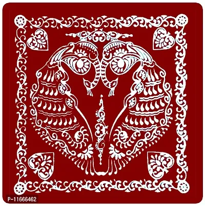 Rangoli kolam Vinyl Stencils 5pis-thumb4