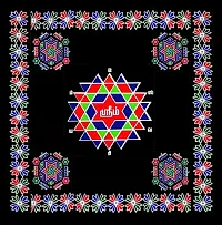 ABS HERBALS : Rangoli Sticker, kolam Sticker for: Wall, Tile, Floor, Wood, Steel Sticker [30x30 INCH ] [Color] [Modal :CB1S4P4]-thumb2