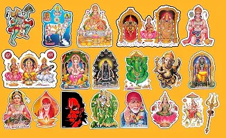 ABS HERBALS : Saraswathi Sticker for: Wall, Wood, Steel Sticker [8x6inch 1PIC]-thumb1