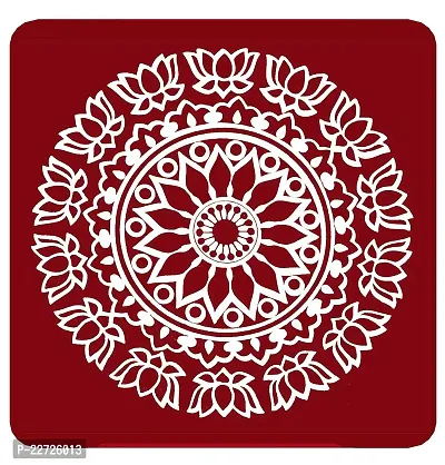 ABS HERBALS : Rangoli Sticker, kolam Sticker for: Wall, Tile, Floor, Wood, Steel Sticker [15x15inch 1PACK]-thumb3