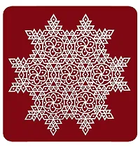 ABS HERBALS : Rangoli Sticker, kolam Sticker for: Wall, Tile, Floor, Wood, Steel Sticker [15x30inch 1PACK] [MEROON]-thumb3