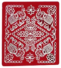 ABS HERBALS : Rangoli Sticker, kolam Sticker for: Wall, Tile, Floor, Wood, Steel Sticker [10x10inch 1PACK]-thumb2