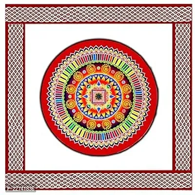 ABS HERBALS : Rangoli Sticker, kolam Sticker for: Wall, Tile, Floor, Wood, Steel Sticker [15x30inch 1PACK] [MEROON]