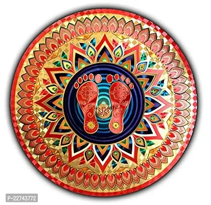 ABS HERBALS : Rangoli Sticker for: Wall,Tile,FloorSticker[15x15inch 1PIC]-thumb2