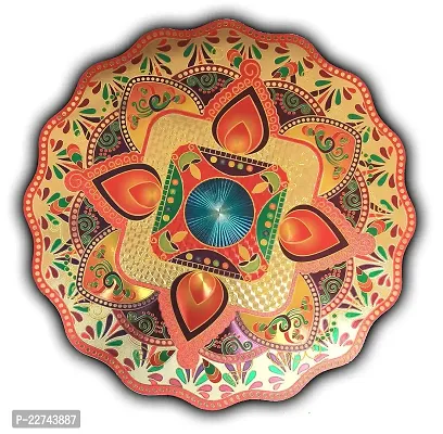 ABS HERBALS : Rangoli Sticker for: Wall,Tile,FloorSticker[10x10inch 2PIC]-thumb5