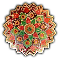 ABS HERBALS : Rangoli Sticker for: Wall,Tile,FloorSticker[10x10inch 2PIC]-thumb1