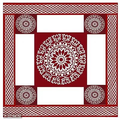 ABS HERBALS : Rangoli Sticker, kolam Sticker for: Wall, Tile, Floor, Wood, Steel Sticker [1PACK OF ONE SET] [MEROON]