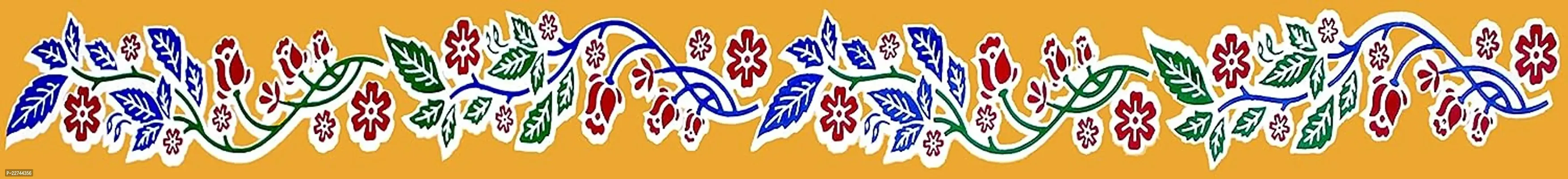 ABS HERBALS : Rangoli Sticker, kolam Sticker for: Wall, Tile, Floor, Wood, Steel Sticker [30x2inch PACK OF ONE SET]-thumb2