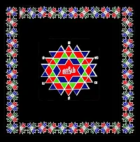 ABS HERBALS : Rangoli Sticker, kolam Sticker for: Wall, Tile, Floor, Wood, Steel Sticker [ PACK OF 1SET]-thumb2