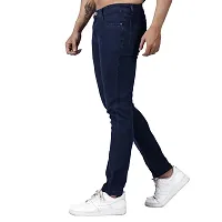 Stylish Blue Denim Mid-Rise Jeans For Men-thumb1