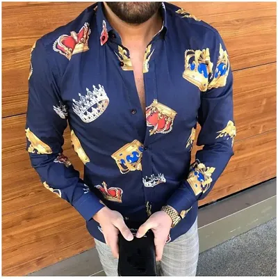 Trendy Polycotton Long Sleeves Casual Shirt for Men