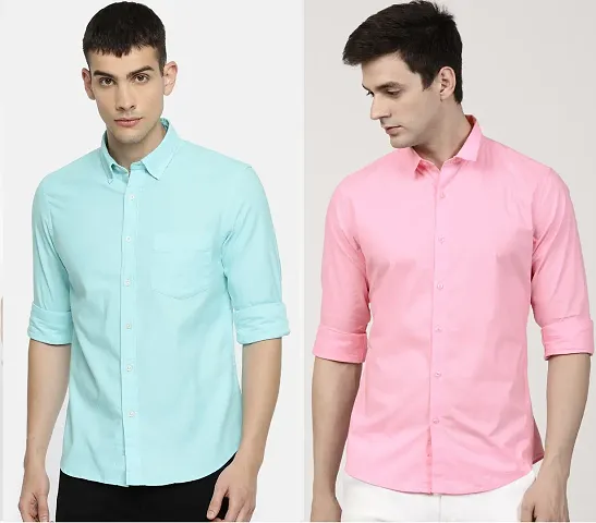 Solid Casual Shirts For Men