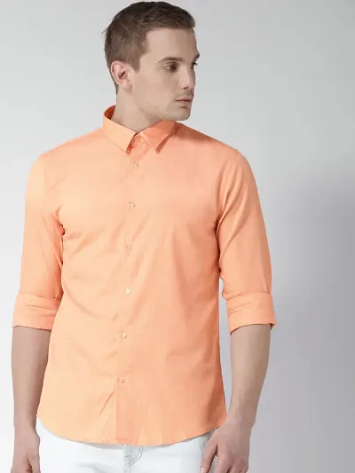 Men's Regular Fit Cotton Solid Casual Shirts