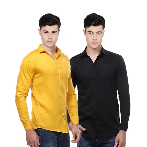 Multicolored Regular Fit Cotton Shirts Combo