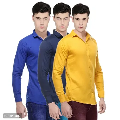 Buy Pack Of 3 Cotton Shirts For Men Online In India At Discounted