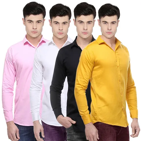Cotton Regular Fit Shirts Combo